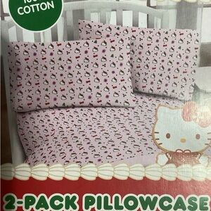 Hello Kitty Pink Christmas Pillowcase Set